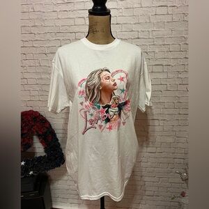 Women's White Graphic Tee